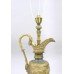 Pair of Antique Ormolu Ewer Form Table Lamps