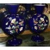 Pair of Antique 19th c. Decorative Enamelled Glass Vases