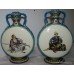Pair of Bordeaux (Vieillard & Cie.) Cloisonné Faience Moonflasks