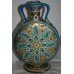 Pair of Bordeaux (Vieillard & Cie.) Cloisonné Faience Moonflasks