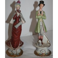Pair of Capodimonte London 1810 Figures by Jonili