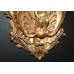 Pair of Gilded Hand Carved Cherubic Wall Brackets