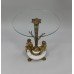 Pair of Cherub Ormolu & Marble Glass Topped Occasional Tables