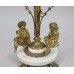 Pair of Cherub Ormolu & Marble Glass Topped Occasional Tables