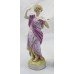 Pair of Continental Porcelain Figurines Muses Stamped