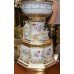 Pair of Ornate 5 ft Dresden Floral Lidded Urns