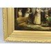 Pair of Early 19th c. Country Genre Scenes Oil on Canvas