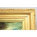 Pair of Early 19th c. Country Genre Scenes Oil on Canvas