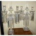 Pair of Fine Cut Glass Crystal Baccarat Style Lustre Candelabras