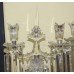 Pair of Fine Cut Glass Crystal Baccarat Style Lustre Candelabras