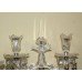 Pair of Fine Cut Glass Crystal Baccarat Style Lustre Candelabras