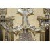 Pair of Fine Cut Glass Crystal Baccarat Style Lustre Candelabras