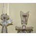 Pair of Fine Cut Glass Crystal Baccarat Style Lustre Candelabras