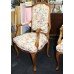 Pair of Floral Tapestry Style Upholstered Carved Occasional Armchairs Hall Chairs