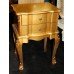 Pair of French Style Gilt Lacquered Bedside Cabinets Nightstands