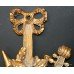 Pair of Ornate Gilt Musical Wall Dressings