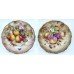 Pair of Hand Painted Worcester Fruit Plates by David Fuller