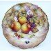 Pair of Hand Painted Worcester Fruit Plates by David Fuller