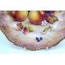 Pair of Hand Painted Worcester Fruit Plates by David Fuller