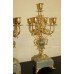 Pair of Handsome 19th c. Ormolu & Marble Candelabras
