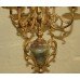 Pair of Handsome 19th c. Ormolu & Marble Candelabras