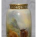 Pair of Harry Stinton Painted Cattle Vases by Royal Worcester 1937