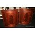 Pair of Inlaid Mahogany Wall Hanging Corner Cabinets