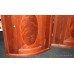 Pair of Inlaid Mahogany Wall Hanging Corner Cabinets