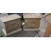 Pair of Italian Bedside Chest of Drawers & Matching Double Headboard
