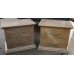 Pair of Italian Bedside Chest of Drawers & Matching Double Headboard