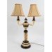 Pair of Large Decorative Twin Shade Table Lamps