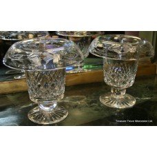 Pair of Large Royal Brierley Cut Glass Vases