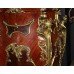 Pair of Louis XV Style Marble Topped Ormolu Mounted Inlaid Pedestals