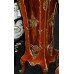 Pair of Louis XV Style Marble Topped Ormolu Mounted Inlaid Pedestals