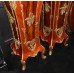 Pair of Louis XV Style Marble Topped Ormolu Mounted Inlaid Pedestals