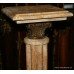 Pair of 19th c. French Style Cream Marble Column Pedestals