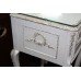 Pair of Olympus Painted White Marie Antoinette Style Bedside Nightstands