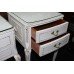 Pair of Olympus Painted White Marie Antoinette Style Bedside Nightstands