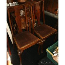 Pair of Occasional Beech Chairs