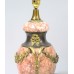 Pair of Antique French Marble & Ormolu Table Lamps with Silk Shades
