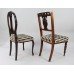 Pair of Antique Mahogany Upholstered Occasional Chairs