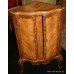 Pair of Serpentine Fronted Walnut Corner Cabinets