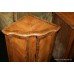 Pair of Serpentine Fronted Walnut Corner Cabinets