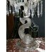 Pair of Crystal Baccarat Style Dolphin Lustre Candelabras