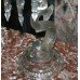Pair of Crystal Baccarat Style Dolphin Lustre Candelabras