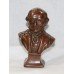 Pair of Bronze Style Ceramic Miniature Busts of Queen Victorian & Prince Albert