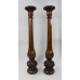 Pair of Early Victorian Carved Mahogany Pedestals 