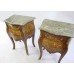 Pair of Marble Topped French Chest of Drawers