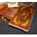 Pair of Heavily Inlaid Victorian Card Tables