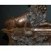 Pair of Lion Table Lamps with Shades
